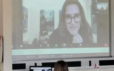Inspiring talk with Year 9 art students at JCoSS School